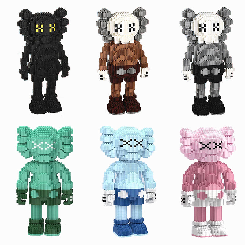 カウズ KAWS Companion Gray : Nanoblock グレー ナノブロック「360mm」0905-7