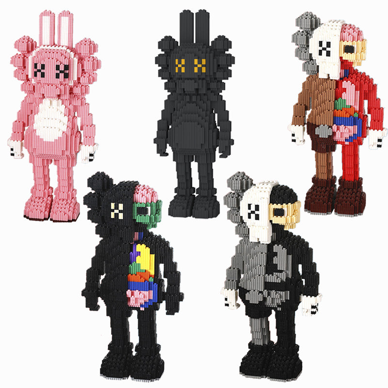 カウズ KAWS  Accomplice： block ブラック ナノブロック「400mm」0906-11