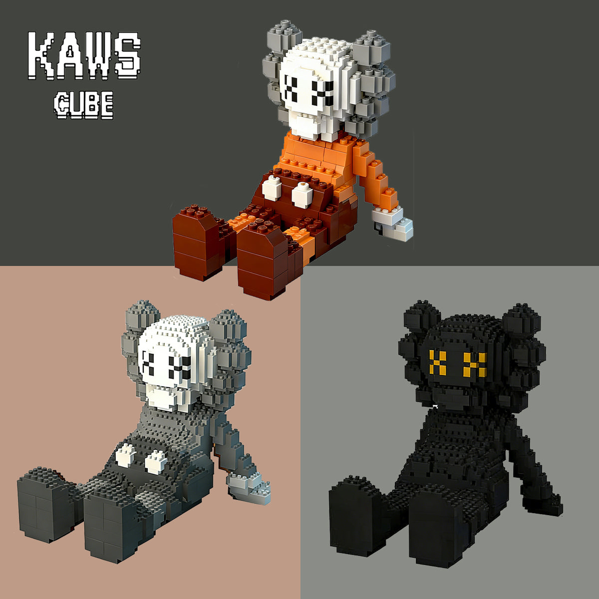 カウズ  KAWS HOLIDAY Grey： Nanoblock  ナノブロック「150mm」251225-2
