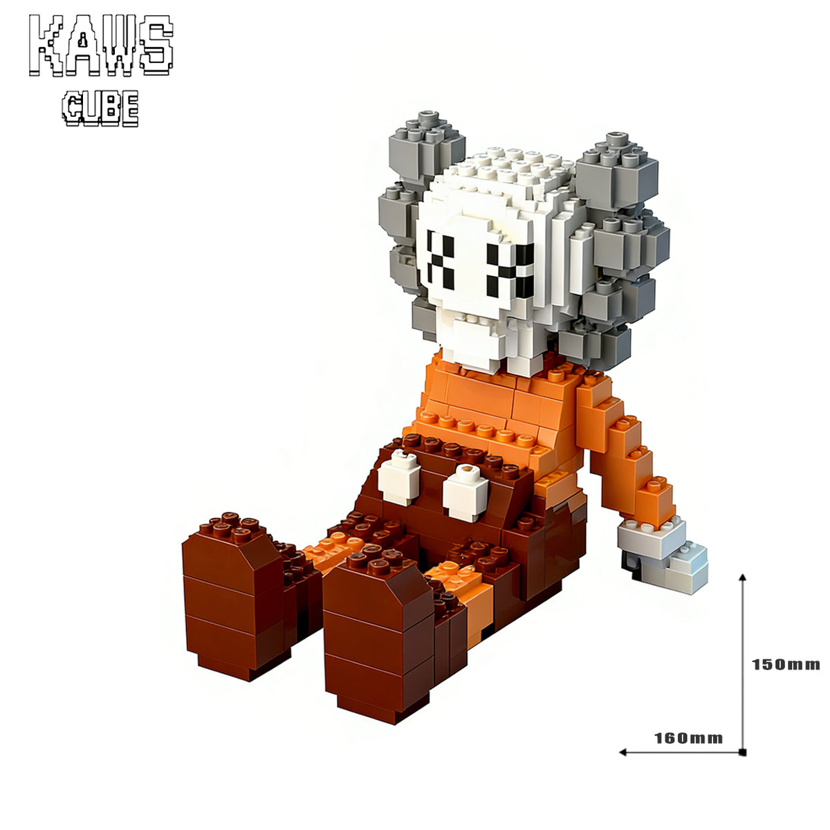 カウズ  KAWS HOLIDAY Grey： Nanoblock  ナノブロック「150mm」251225-2