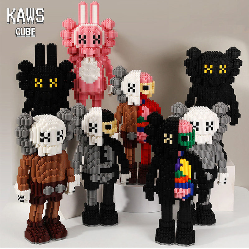 カウズ KAWS  Accomplice： block ブラック ナノブロック「400mm」0906-11