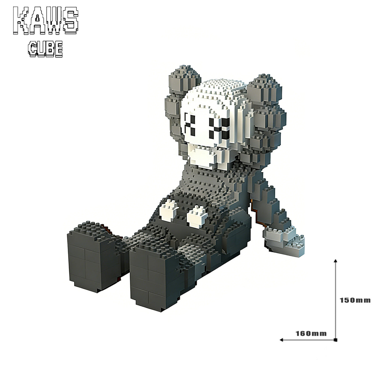 カウズ  KAWS HOLIDAY Grey： Nanoblock  ナノブロック「150mm」251225-2