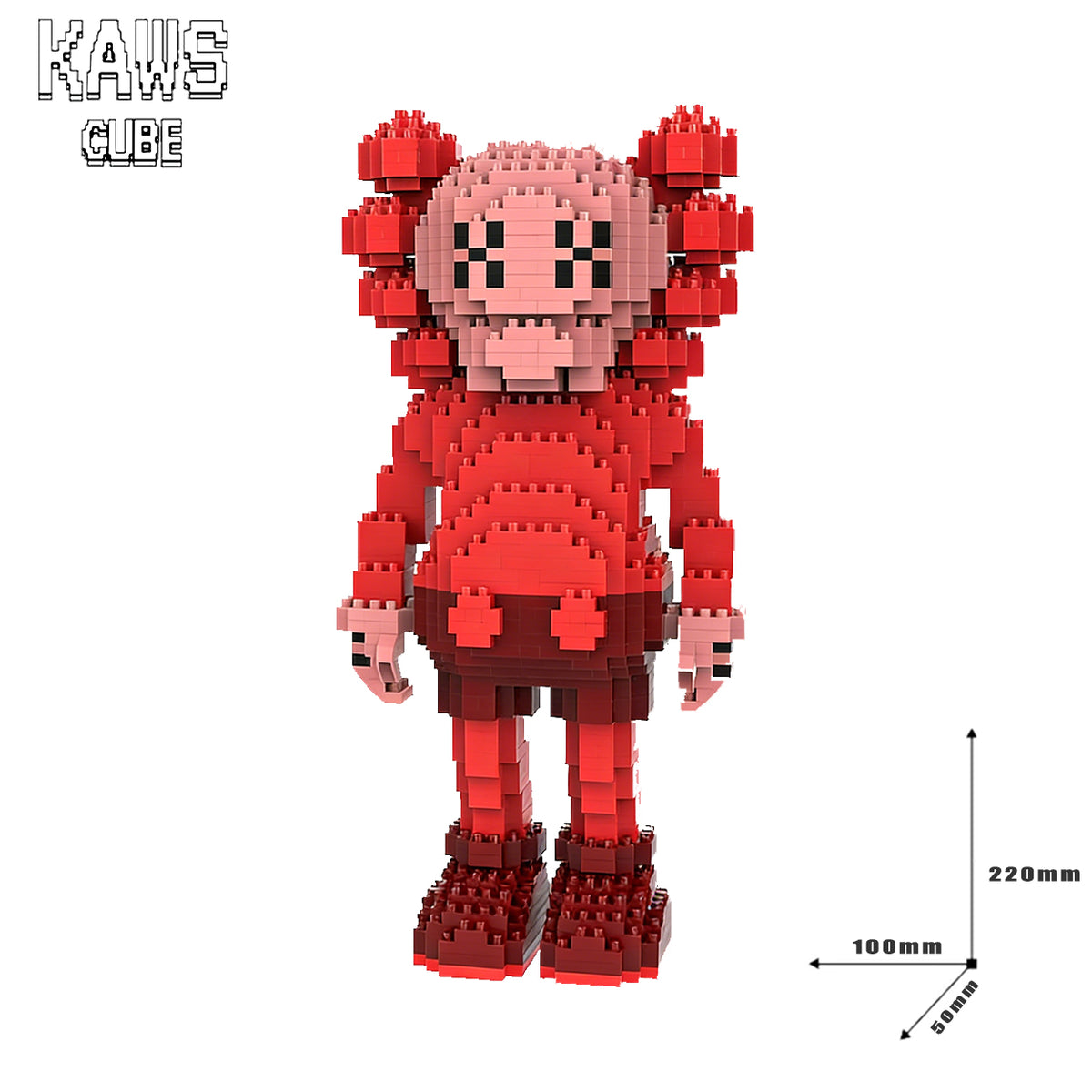 カウズ  KAWS Companion GOLD： Nanoblock  ナノブロック「220mm」251225-4