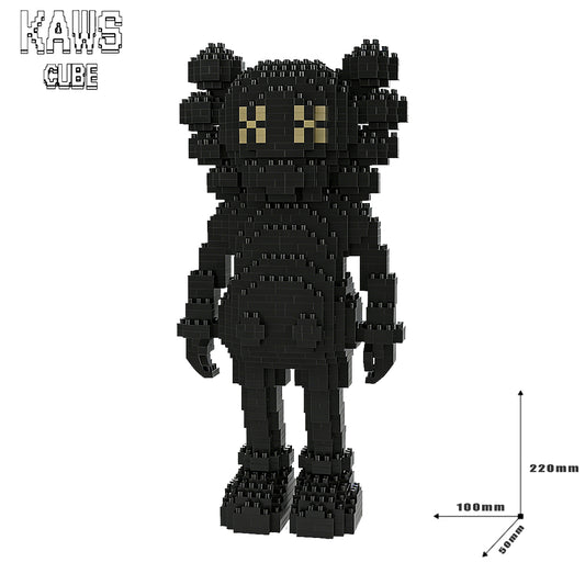カウズ  KAWS Companion Black： Nanoblock  ナノブロック「220mm」251224-7