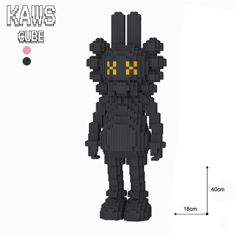 カウズ KAWS  Accomplice： block ブラック ナノブロック「400mm」0906-11
