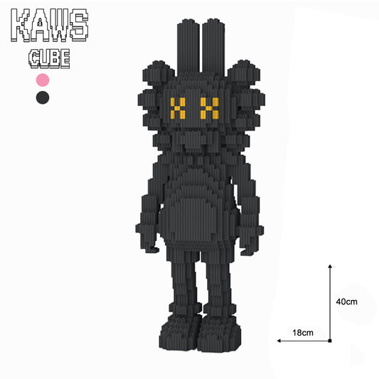 カウズ KAWS  Accomplice： block ブラック ナノブロック「400mm」0906-11