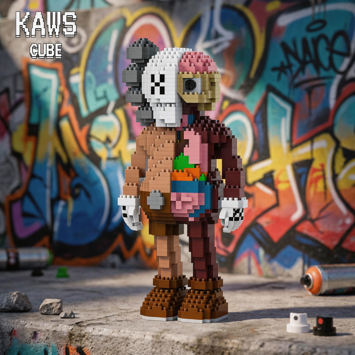 カウズ KAWS  Dissected Companion： Nanoblock  ナノブロック「230mm」260611-1